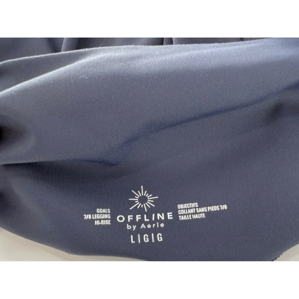 Aerie Offline Goals Hi-Rise 7/8 Leggings Athletic Yoga Pants‎ Womens Size Large